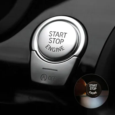 ABS Chrome Engine Start Stop Push Button Cover Stickers For BMW 5 6 7 Series F10 • $7.99