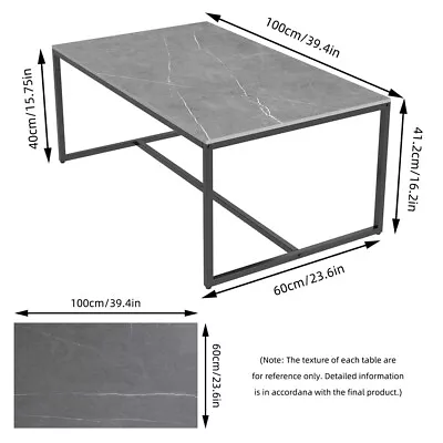 Modern Coffee End Table Anti-scratch Marble Painted Legs For Living Room Office • $109.93