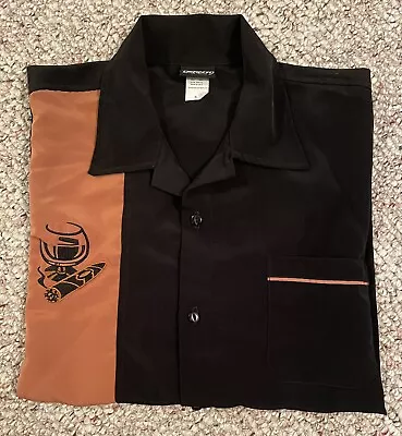 Be Retro Bowling Shirt Cigar & Brandy Glass Button Up Men’s XL Made In USA • $29.99