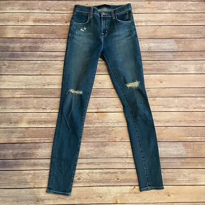 J Brand Size 24 Maria High Rise Skinny Jeans Motion Distressed • $39