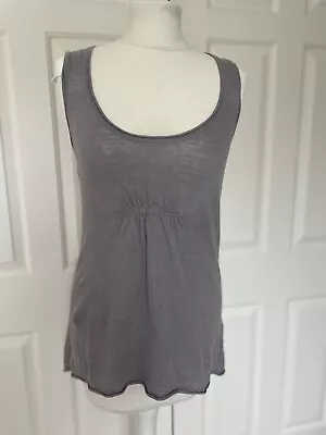 Marilyn Moore Grey Linen Vest Top Size S • £6.99