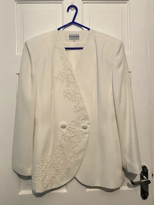 £40 • Buy RONALD JOYCE After Six Beaded Embroidered Blazer Jacket Wedding Occasion Size 18