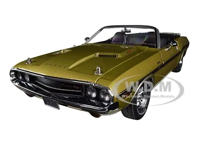 1970 Dodge Challenger R/t Convertible Gold 1/18 Diecast Car By Greenlight 13527 • $72.99
