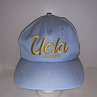 90s UCLA Bruins Sports Specialties Script Snapback NCAA Hat Baby Blue READ • $42.46