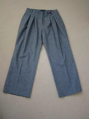 £4.50 • Buy M&s Limited Edition Charcoal Paper Bag Waist Straight Leg Trousers Size 16 Bnwt