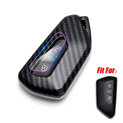 For VW Golf GTI MK8 ID.4 2020-2023 Carbon Fiber ABS Car Key Fob Cover Case Shell • $10.99