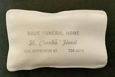 Vintage Rain Bonnet Advertising Baue Funeral Home St. Charles  MO • $10.99
