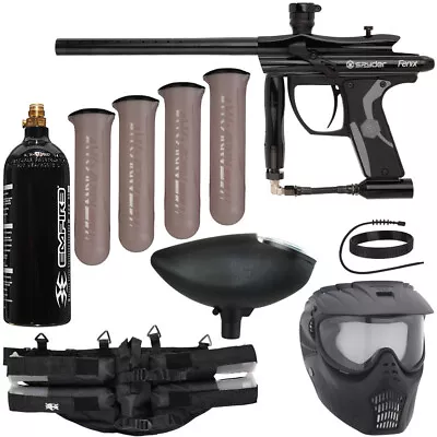 New Spyder Fenix Epic Paintball Gun Package Kit - Black • $226.70