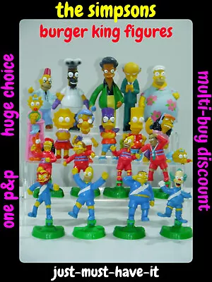 The Simpsons World Of Springfield Burger King Figures Multi-auction Choice • £4.99