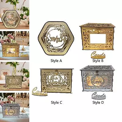 Wedding Card Box For Reception Gathering DIY Wedding Envelope Money Cards Box • $61.27