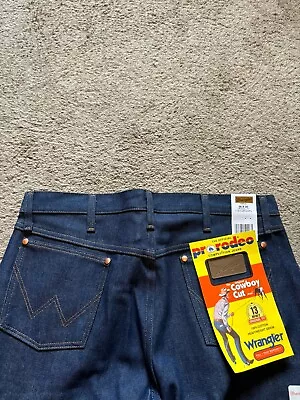 NWT Men’s Darkwash WRANGLER Jeans Size 36 X 30 COWBOY CUT Original Fit RODEO • $6.99
