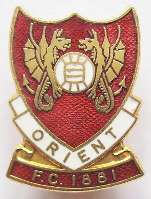 £18.74 • Buy LEYTON ORIENT - Superb Vintage Crest Style Enamel Football Pin Badge By Coffer