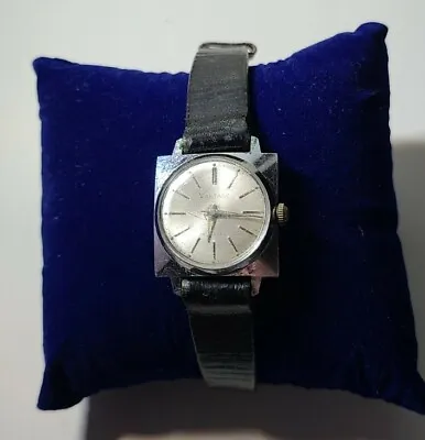 Vintage Unisex Silver Tone Vantage 17 Jewel Mechanical Watch Works • $62.88