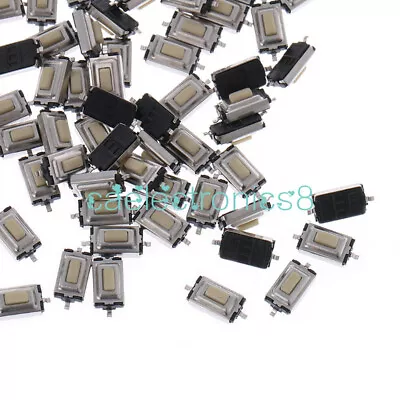 50PCS 3X6X2.5mm Tactile Push Button Switch Tact Switch Micro Switch 2Pin SMD • $0.93