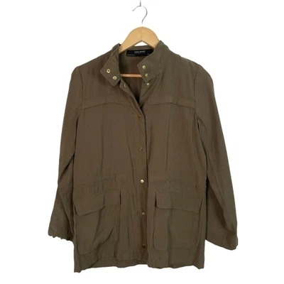$9.99 • Buy ZARA BASIC COLLECTION Olive Green Safari Utility Jacket Size S EUC 