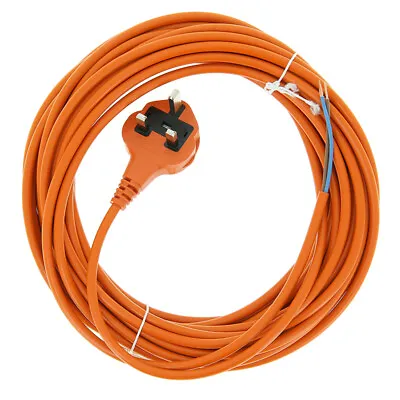 £19.62 • Buy 2 Core Electric Mains Power Lead Plug Cable For FLYMO Lawnmower 12M XL Orange