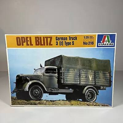 Italeri Opel Blitz German Truck 1/35 Scale Model Kit #216 - NEW • $32.99