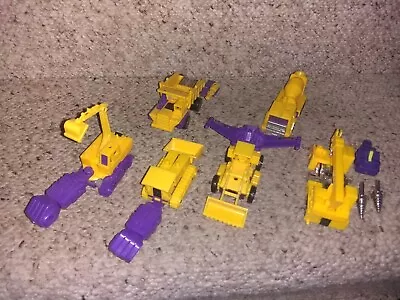 Transformers G2 Devastator Constructicons Yellow Hasbro - Nearly Complete • $48