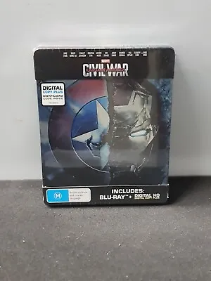 Captain America Civil War STEELBOOK BLURAY (SEALED/NEW) Region B • $74.99