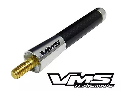 Vms Racing Cnc Billet 3  Silver Carbon Fiber Antenna For Gmc Sierra • $18.95