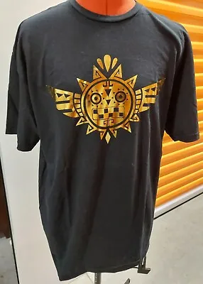 *New No Tag* CAPCOM Monster Hunter Black Tee - Metallic Gold Print Large Udon • $15