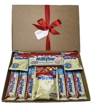 Personalised Milkybar White Chocolate Gift Hamper Sweet Box Xmas Birthday • £14.99