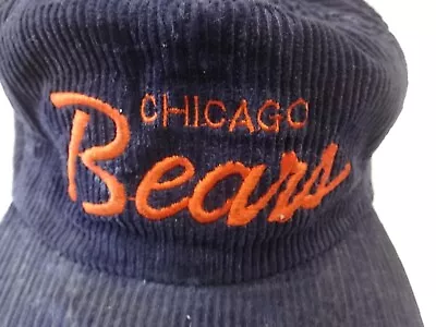 Vintage Chicago Bears Sports Specialties Corduroy Football Hat Adjustable Strap • $58.64