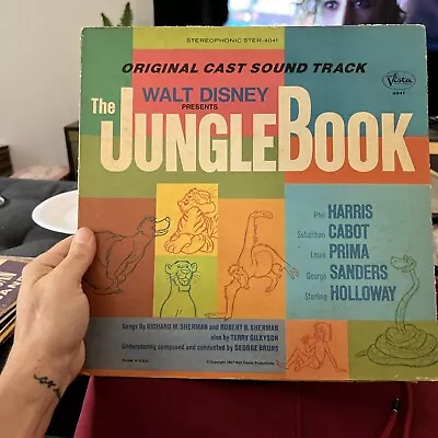 Walt Disney Presents The Jungle Book Original Cast SoundTrack LP STER-4041 Vista • $40