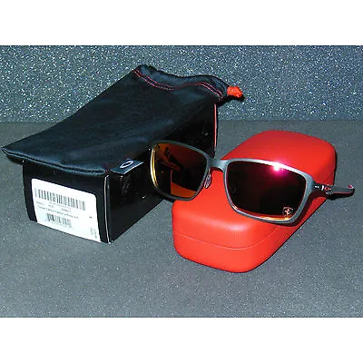 2ND* Oakley Tincan Carbon Ferrari Sunglasses Carbon/Ruby Iridium Tin Can Metal • $299.95