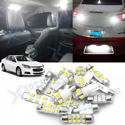 White LED Interior Dome Reverse Lights Package For Chevy Malibu 2013 2014 2015 • $9.99