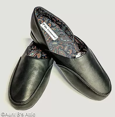 Slippers Men's Blk Casual Closed Back Cushioned Inside Man Made Materials 12W • $15