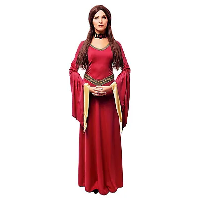 Adult Women's Red Witch Medieval Game Of Thrones Melisandre Halloween Costume • $16.54
