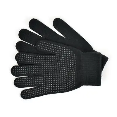 Adults Magic Gripper Gloves Black Full Glove With Anti Slip Grips (2 Or 3 Pairs) • £5.49