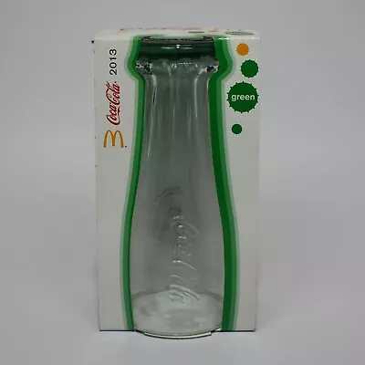 McDonalds Coca Cola Coke Glass 2013 Green In Box Collectable Coke • $8.32