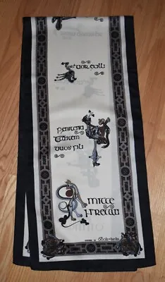 Book Of Kells Oblong Scarf Illuminated Manuscript Celtic St. Patricks Day Vegan • $16.99