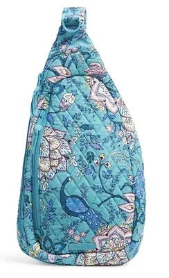 Vera Bradley Essential Sling Backpack- Peacock Garden • $42