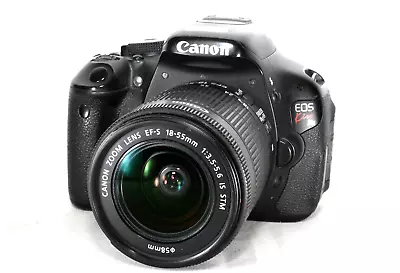 Canon EOS 600D Kiss X5 DSLR Camera W/EF-S 18-55mm F/3.5-5.6 IS STM Zoom Lens • $399