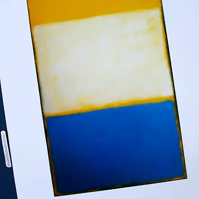 Mark Rothko Yellow White Blue Over Yellow On Gray Great Britain Poster • $199.99