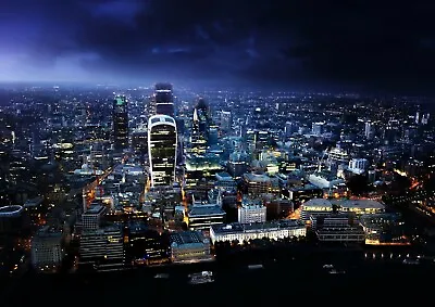 A4| London Aerial Poster Print Size A4 Scenery Landscape Poster Gift #14492 • £3.99