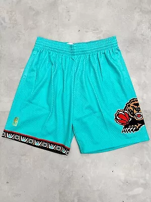 Mitchell & Ness Vancouver Grizzlies NBA Road Swingman Shorts 96-97 Teal Memphis • $37.80