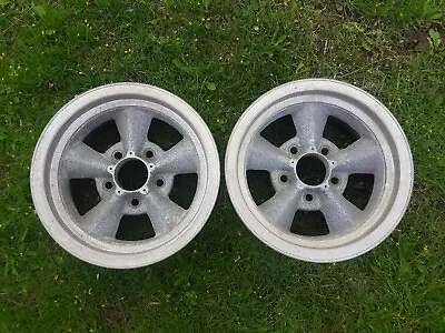 (2) Torque Thrust Wheels 14 X 6 Chevy 4 3/4 Gasser • $299.99