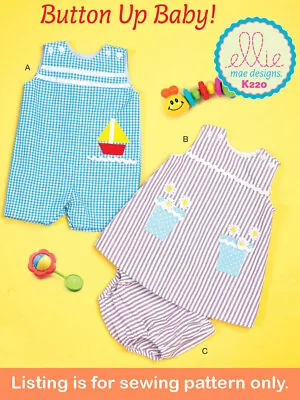SEWING PATTERN Baby Toddler Boy Girl Clothes Clothing Dress Romper Vintage 6905 • $9.49
