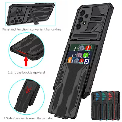 Case For Xiaomi Redmi Note 9 10 11 12 Pro Mi 11T Card Holder Stand Wallet Cover • £3.99