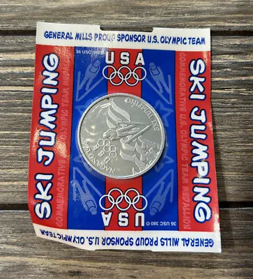 Vintage 1998 General Mills Nagano Usa Ski Jumping Olympic Team Medallion Coin • $6.49