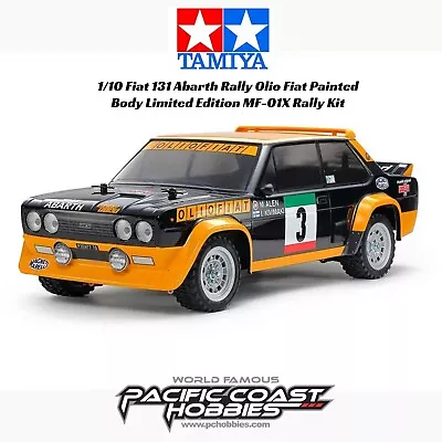 Tamiya 1/10 Fiat 131 Abarth Rally Olio Fiat Painted Body MF-01X Rally TAM47494A • $179.99