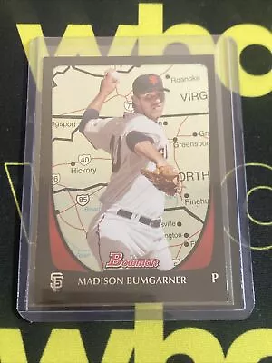 2011 Bowman Madison Bumgarner International Refractor Non Auto #127 Diamondbacks • $0.99