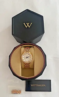 Wittnauer Mens Watch WN4090 Rose Gold Tone Original Case Beautiful! Extra Links • $49