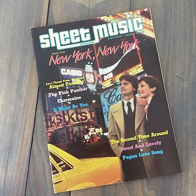 Vintage Sheet Music Magazine February 1986 New York Pink Panther Songbook • $12.99