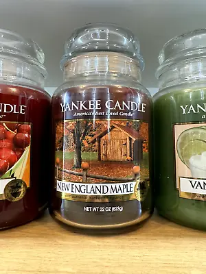 Yankee Candle New England Maple - Deerfield Exclusive - Classic Large Jar - NEW • £99.99