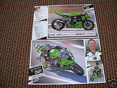 $3 • Buy Jamie Hacking #88 Monster Kawasaki 2009 Postercard ZX6R